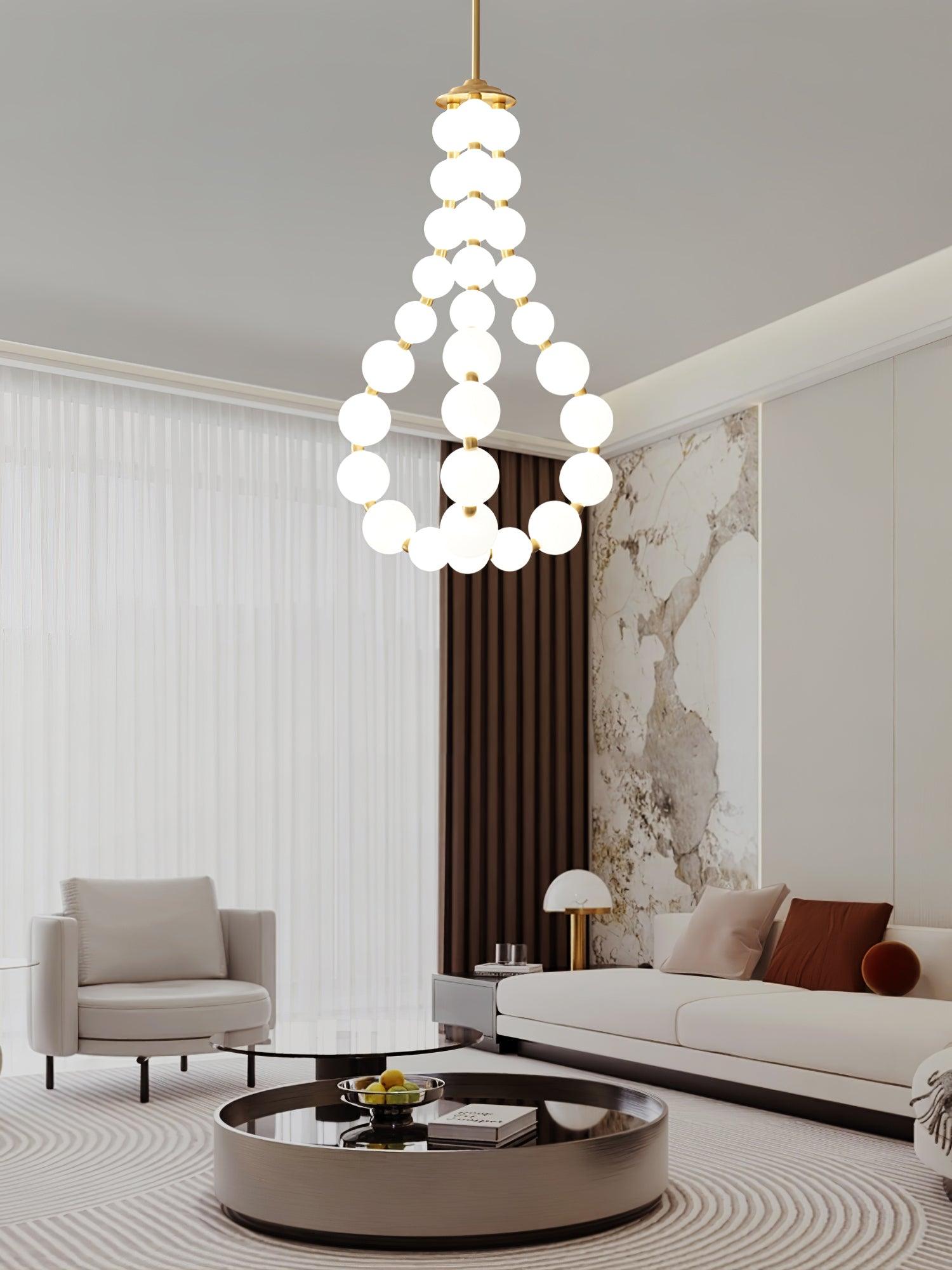 Pearl Modernl Glass Chandelier - Blowlighting