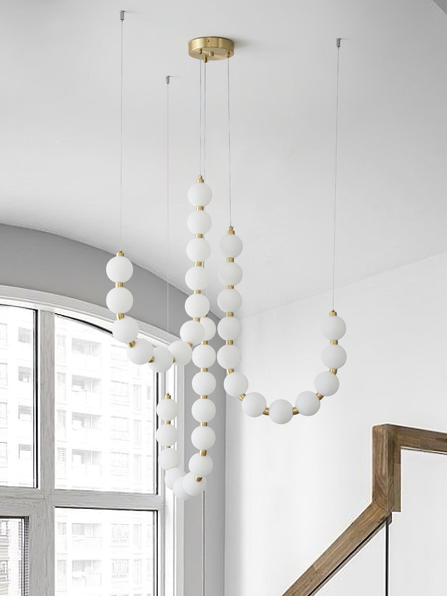 Pearl Modernl Glass Chandelier - Blowlighting