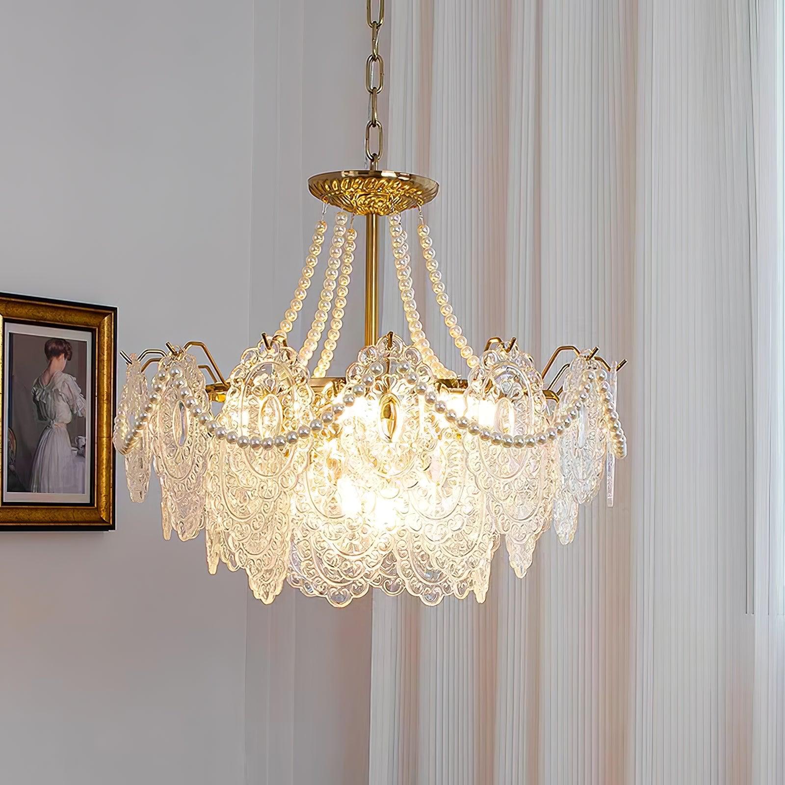 Pearls Glass Chandelier - Blowlighting