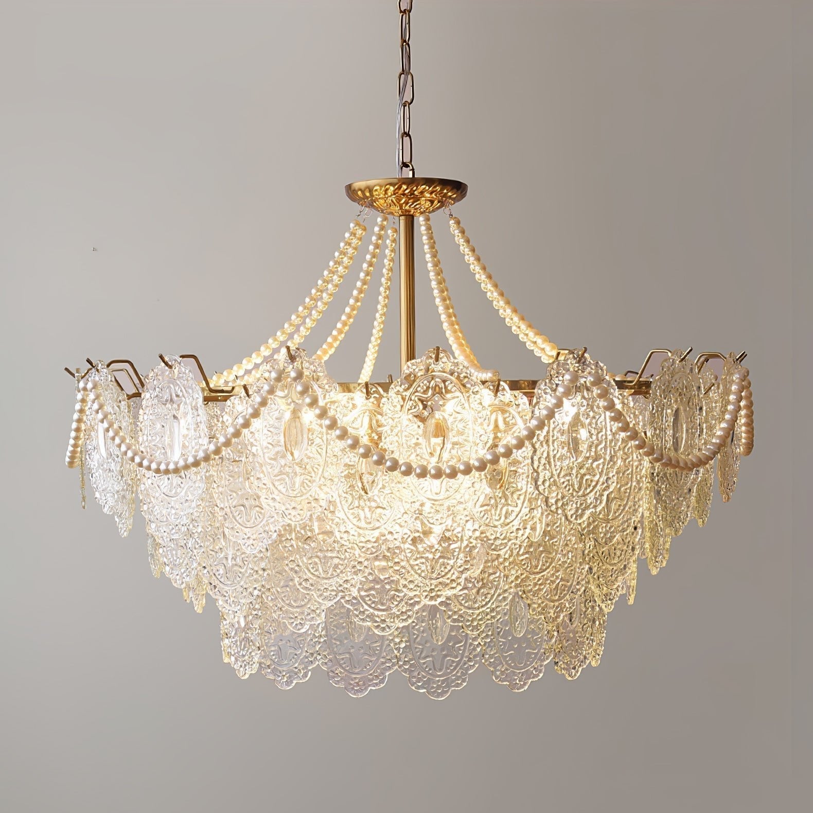 Pearls Glass Chandelier - Blowlighting