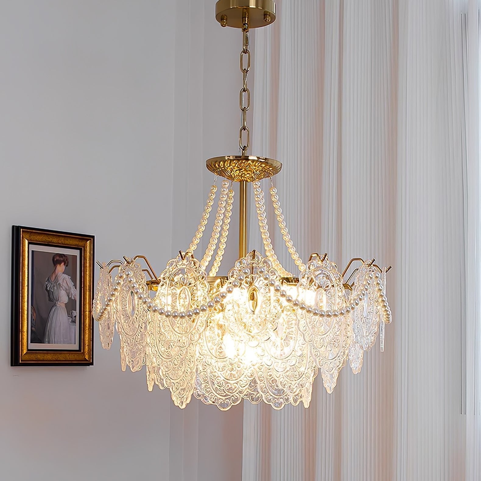 Pearls Glass Chandelier - Blowlighting