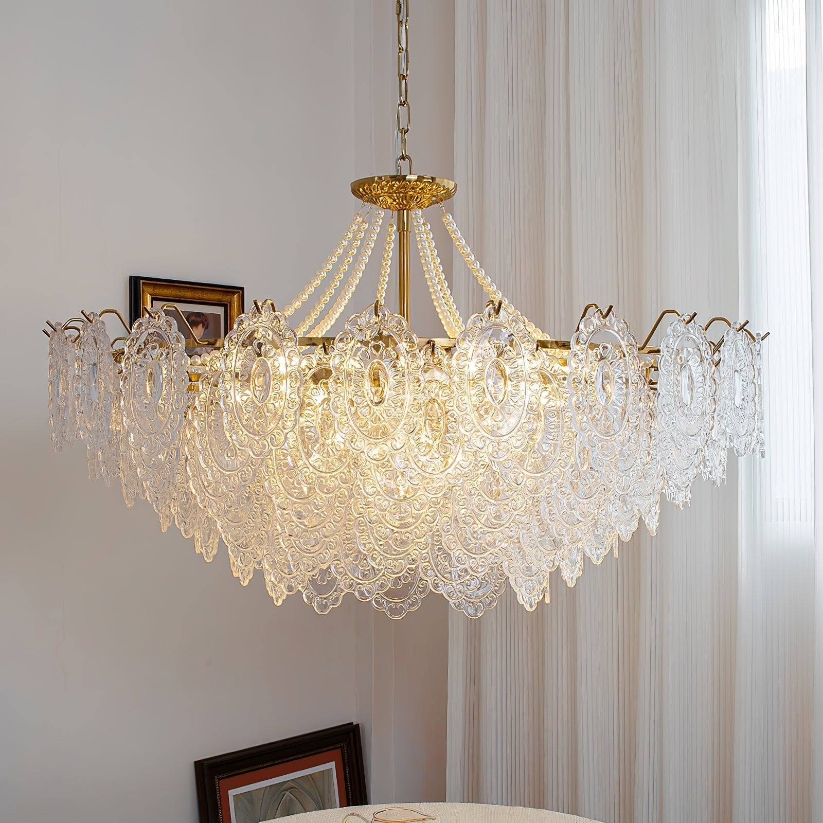Pearls Glass Chandelier - Blowlighting