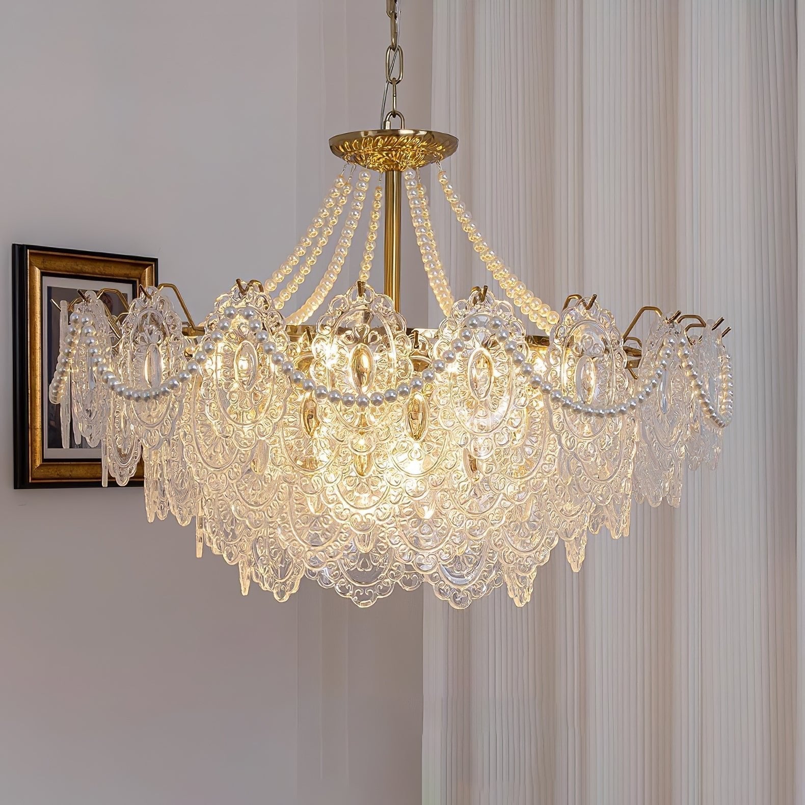 Pearls Glass Chandelier - Blowlighting