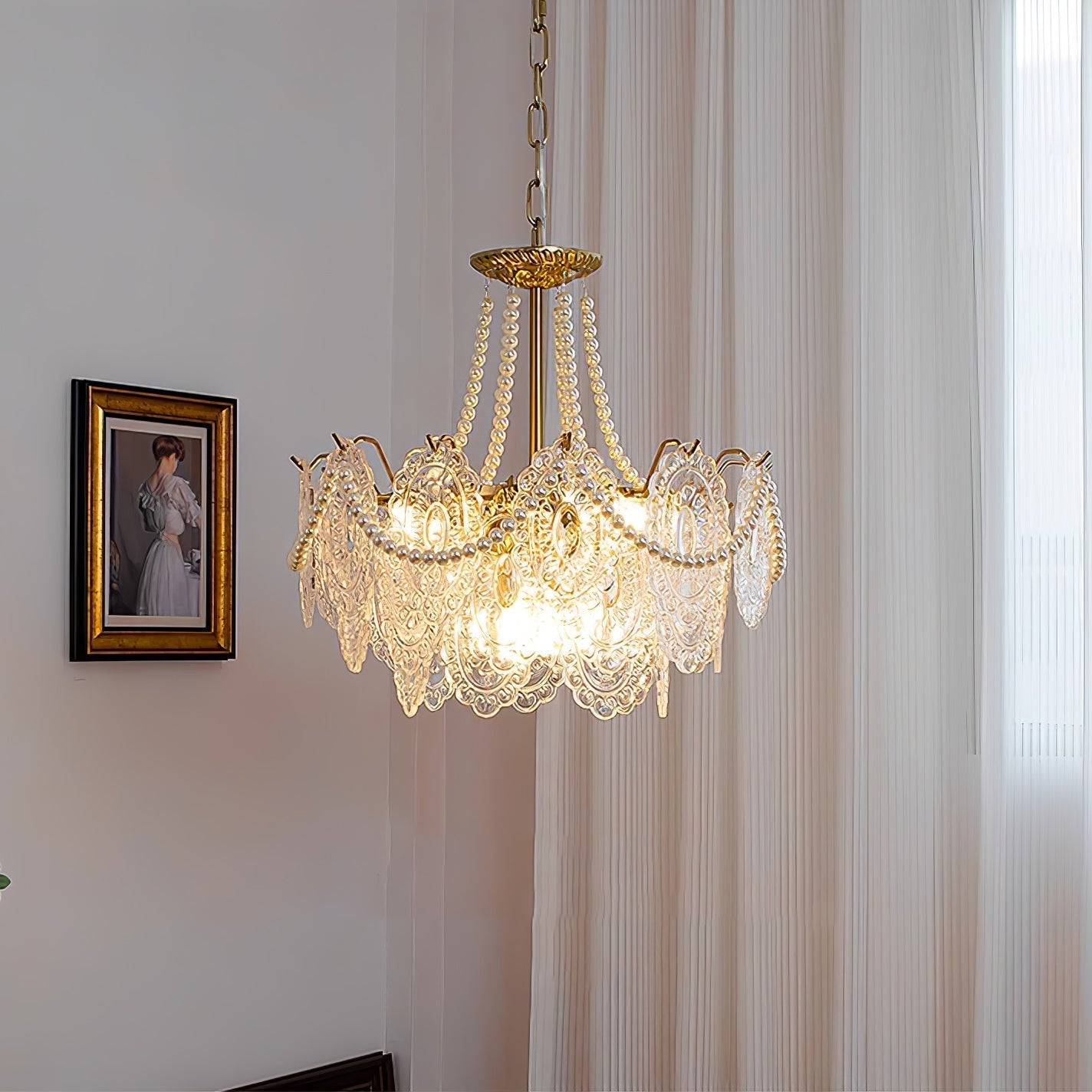 Pearls Glass Chandelier - Blowlighting