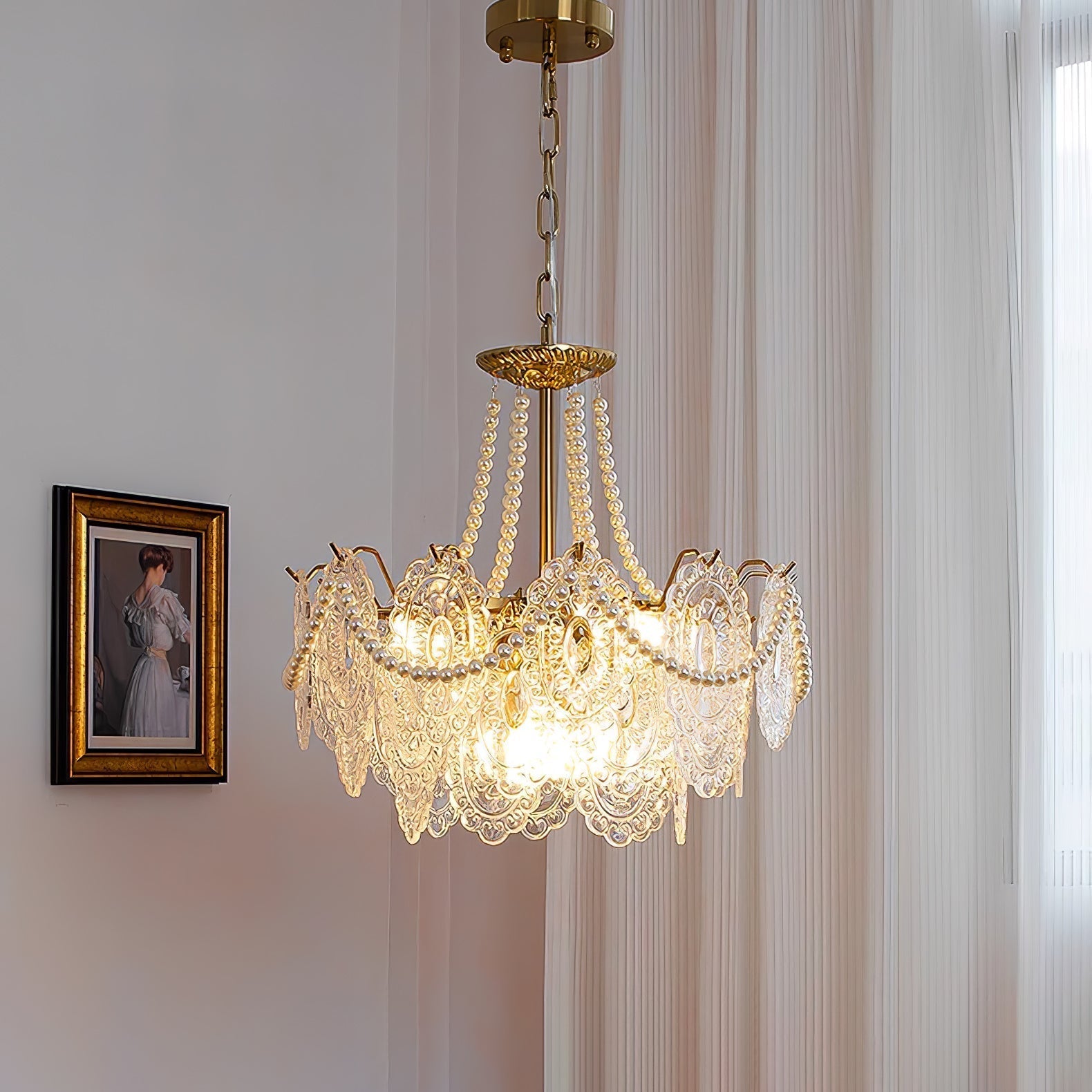 Pearls Glass Chandelier - Blowlighting