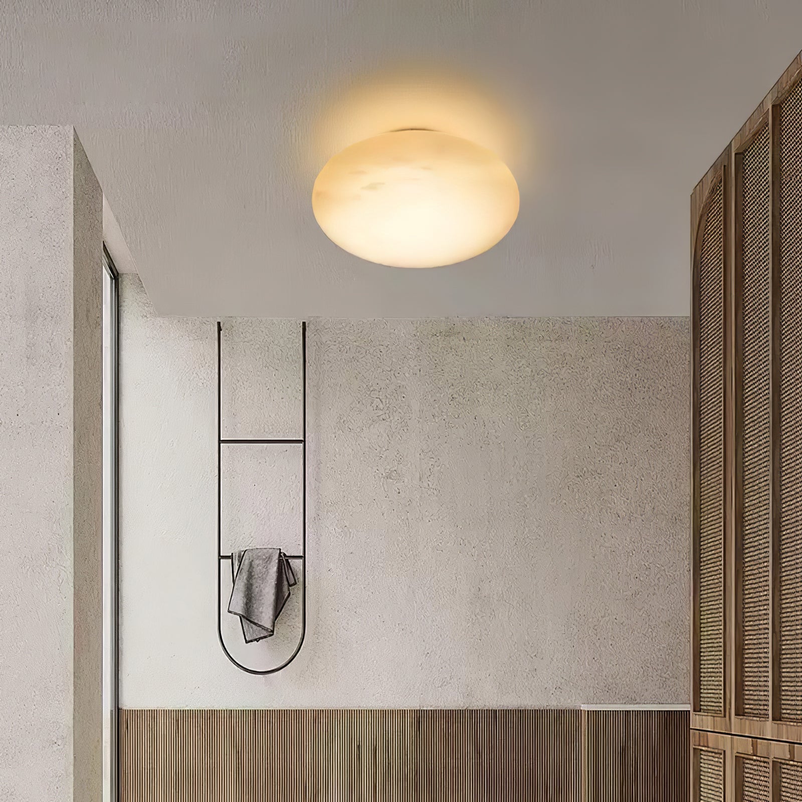 Eurthais Minimalist Alabaster Wall Light - Letslighting