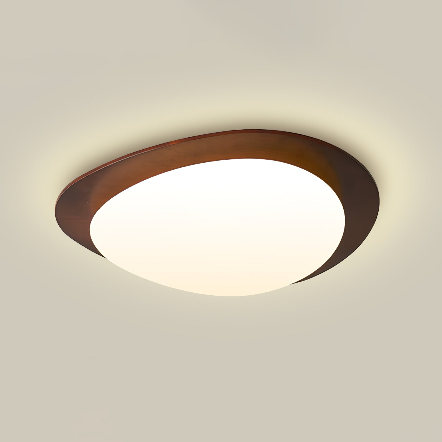 Pebble Wooden Ceiling Light - Blowlighting