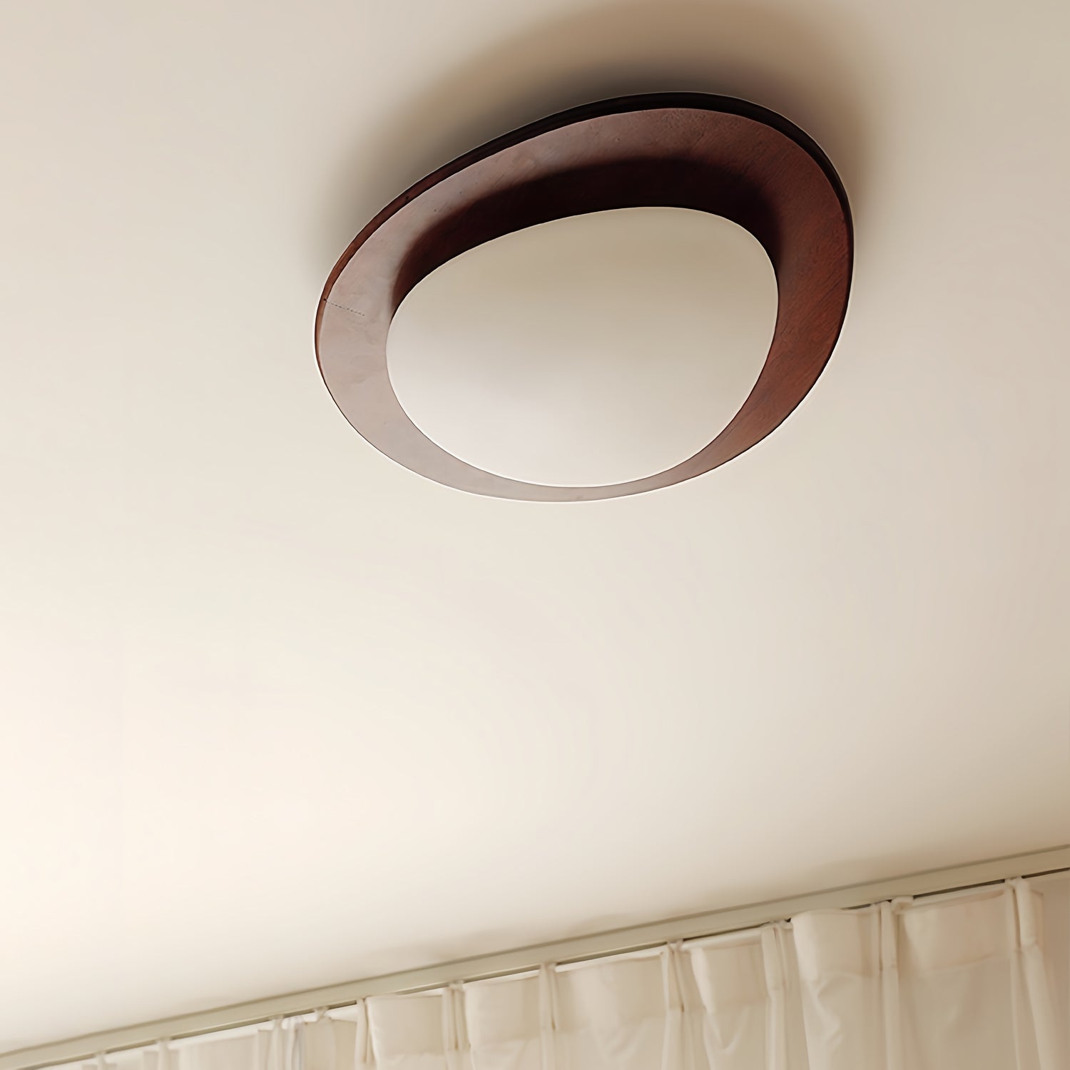 Pebble Wooden Ceiling Light - Blowlighting