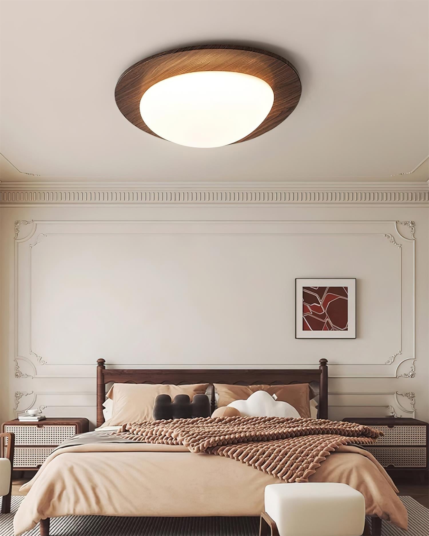 Pebble Wooden Ceiling Light - Blowlighting