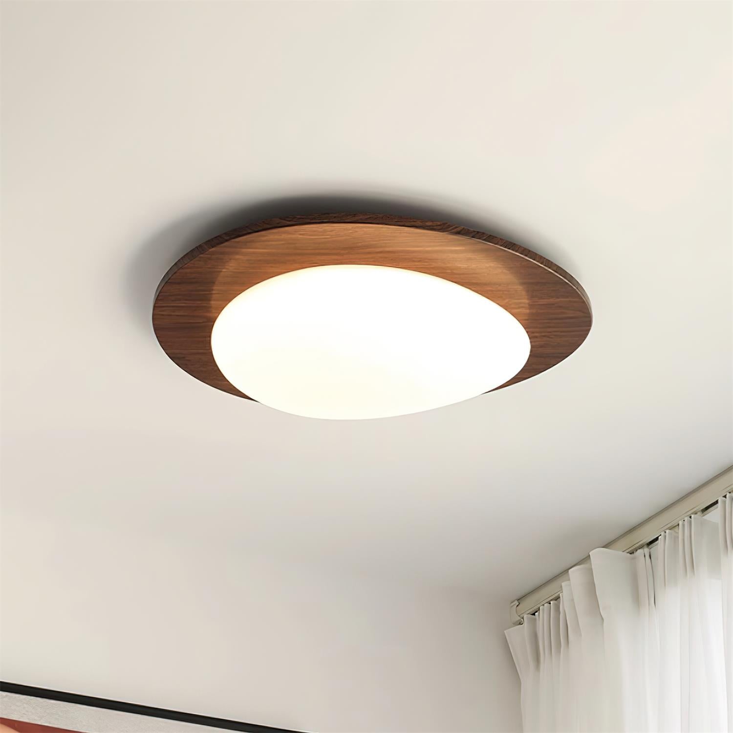 Pebble Wooden Ceiling Light - Blowlighting
