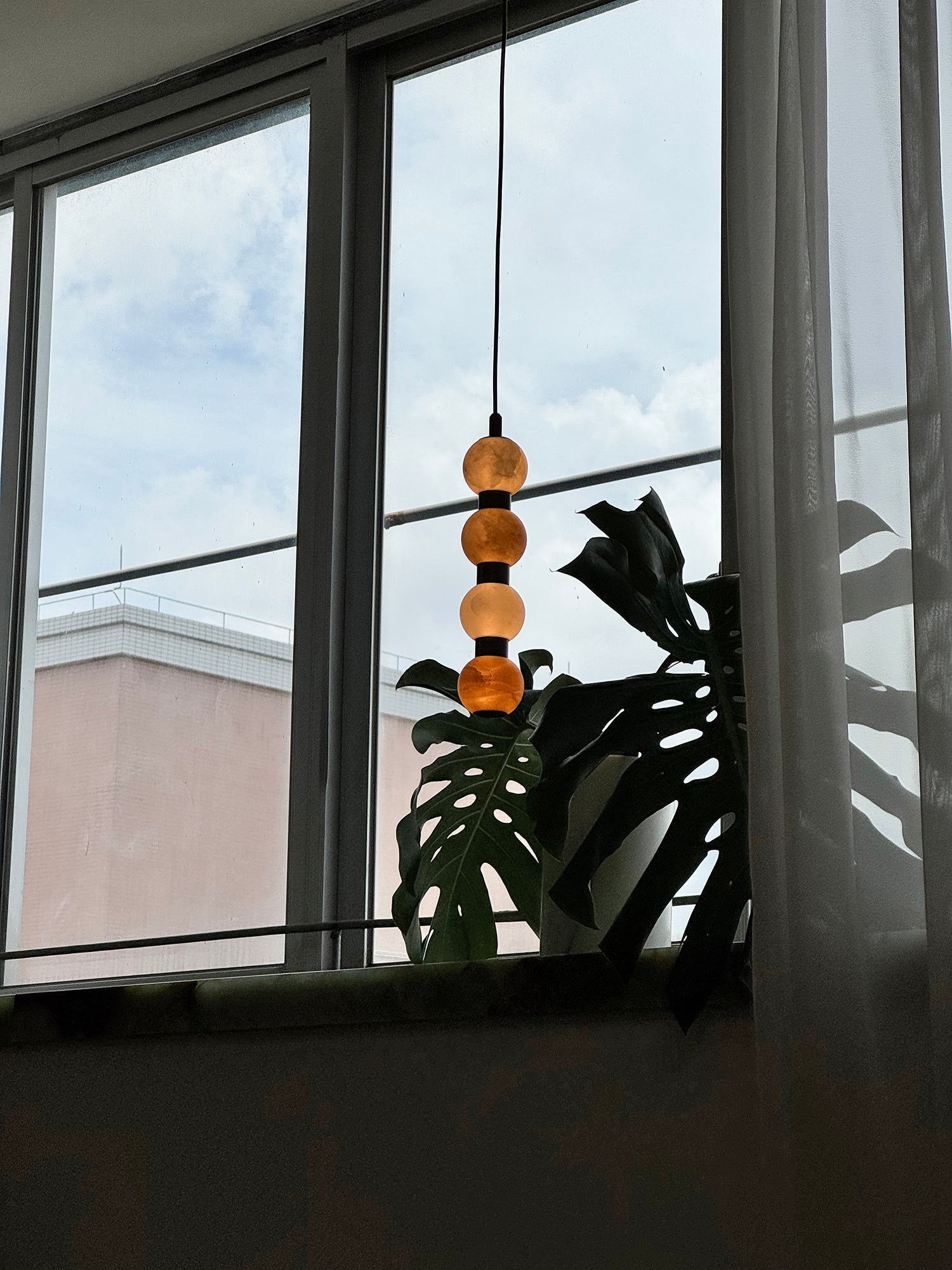 Ulshae Modern Minimalist Art Marble Pendant Lamp - Lamp Copper