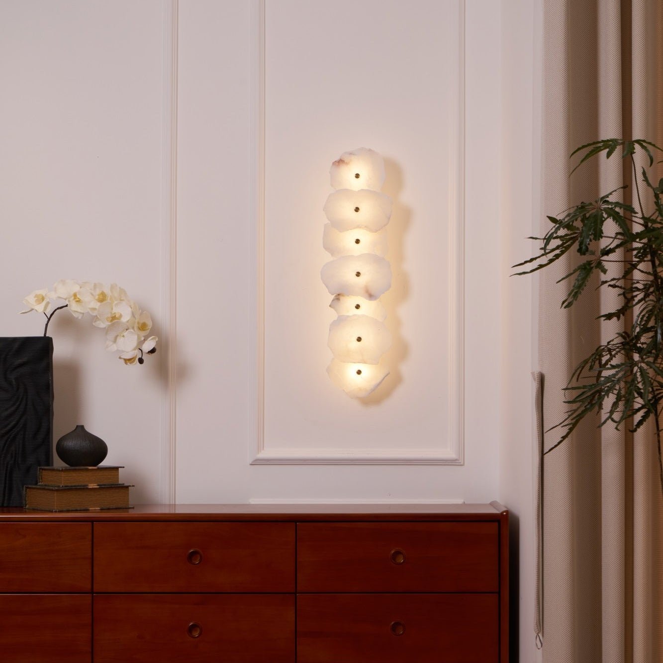 Alaeila Floral Cluster Alabaster Wall Light - Blowlighting