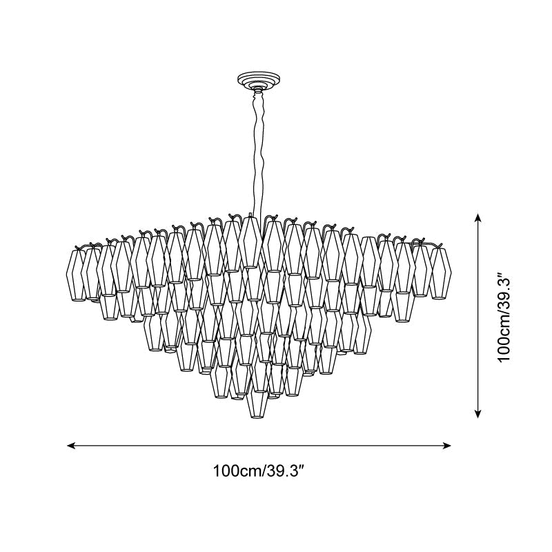 Petralyn Chandelier Prism Cascade - Letslighting
