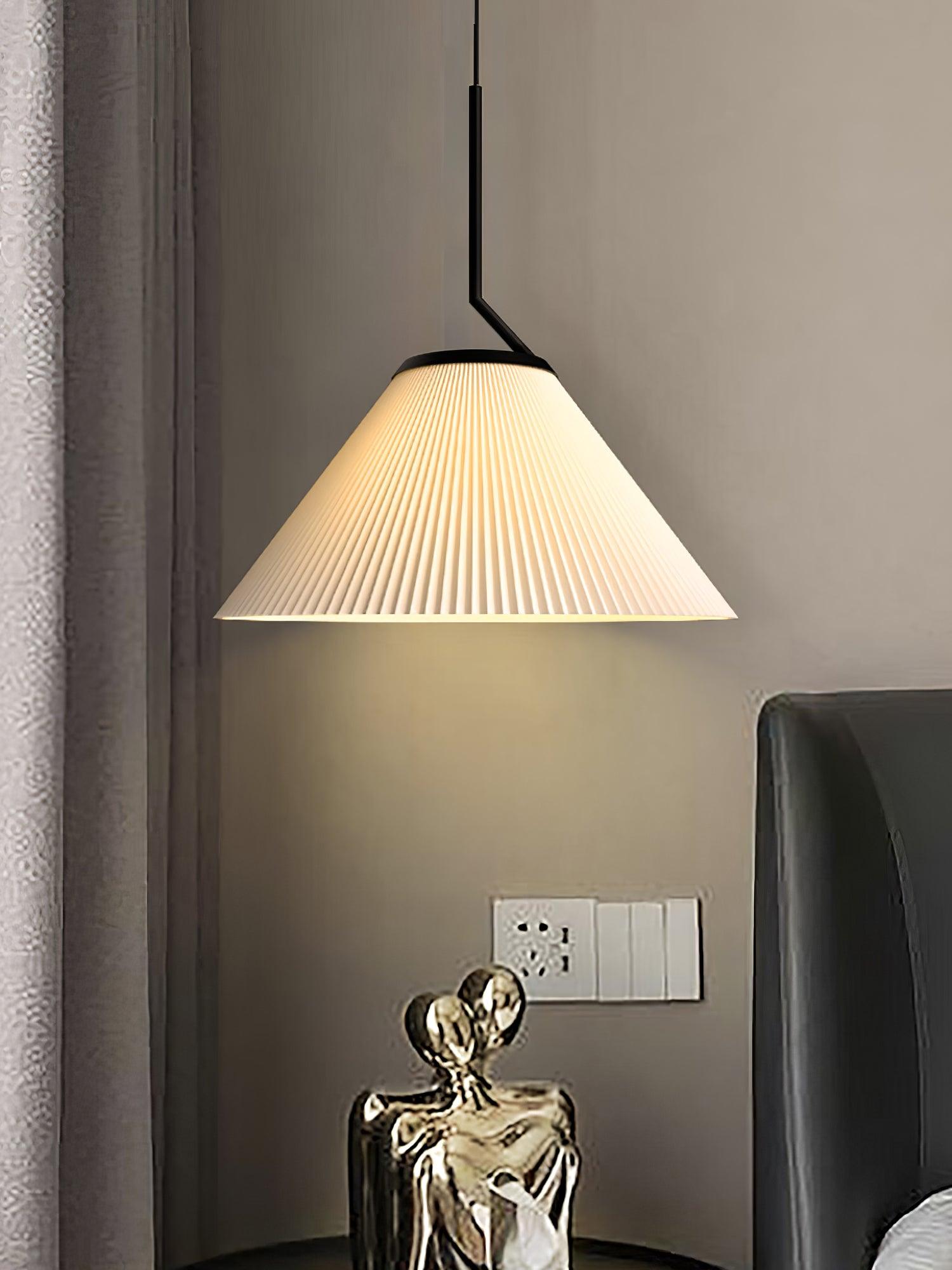 Zoravine Pleated Fabric Pendant Light - Blowlighting