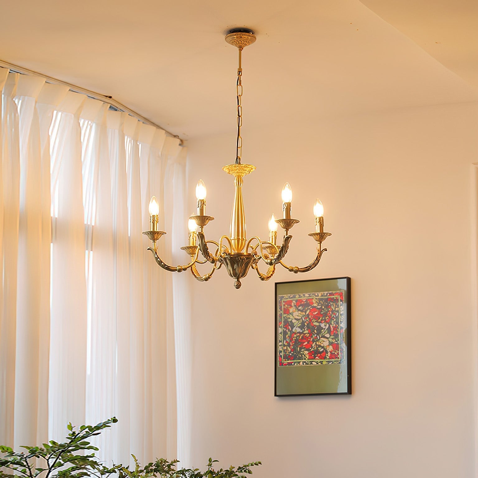 Cevynara Postmodern Luxury Metal Chandelier - Lamp Copper