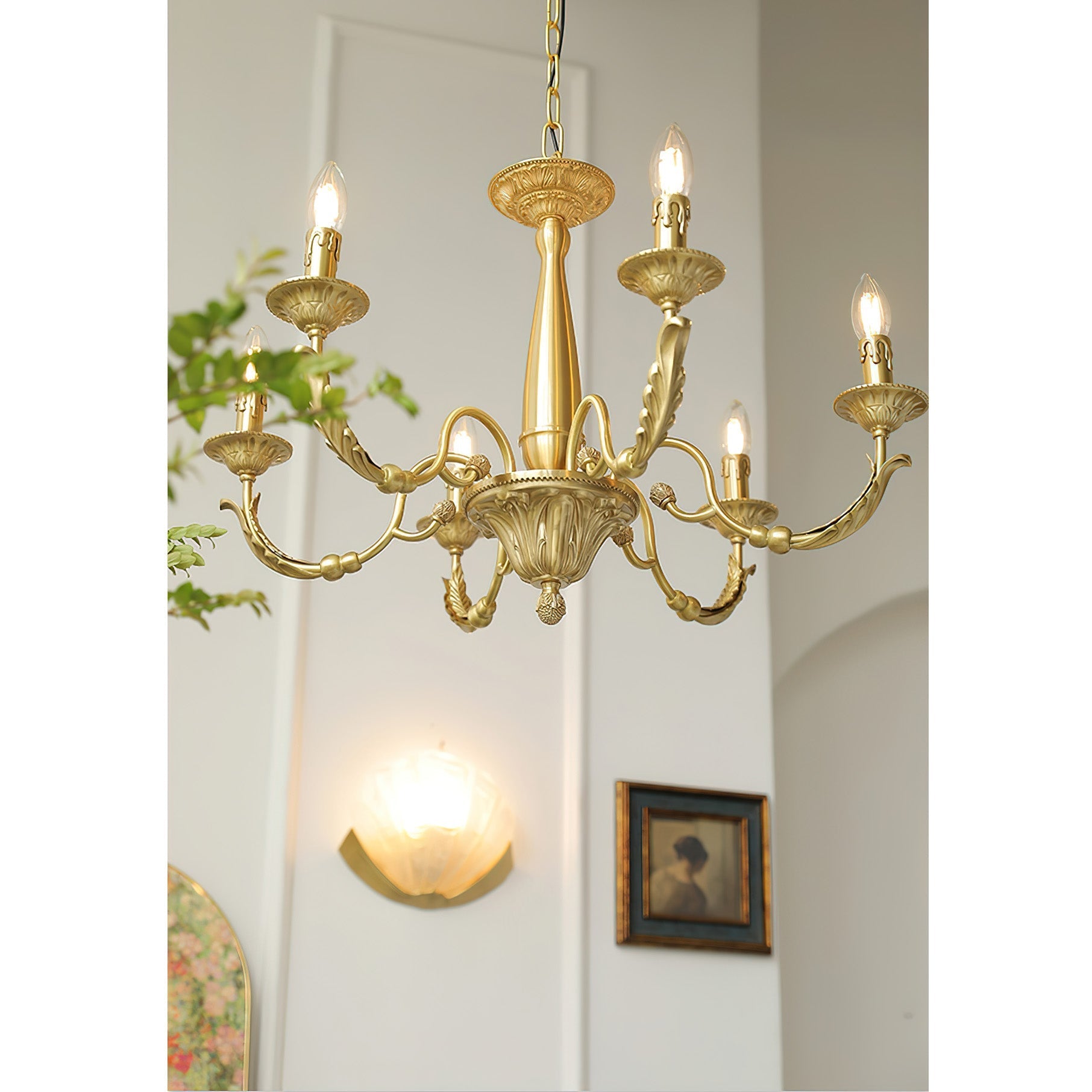 Cevynara Postmodern Luxury Metal Chandelier - Lamp Copper