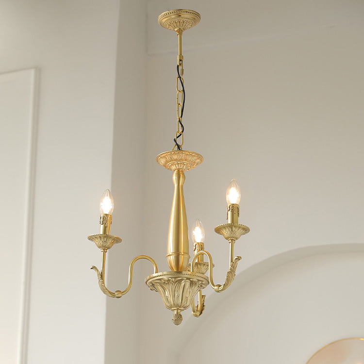 Cevynara Postmodern Luxury Metal Chandelier - Lamp Copper