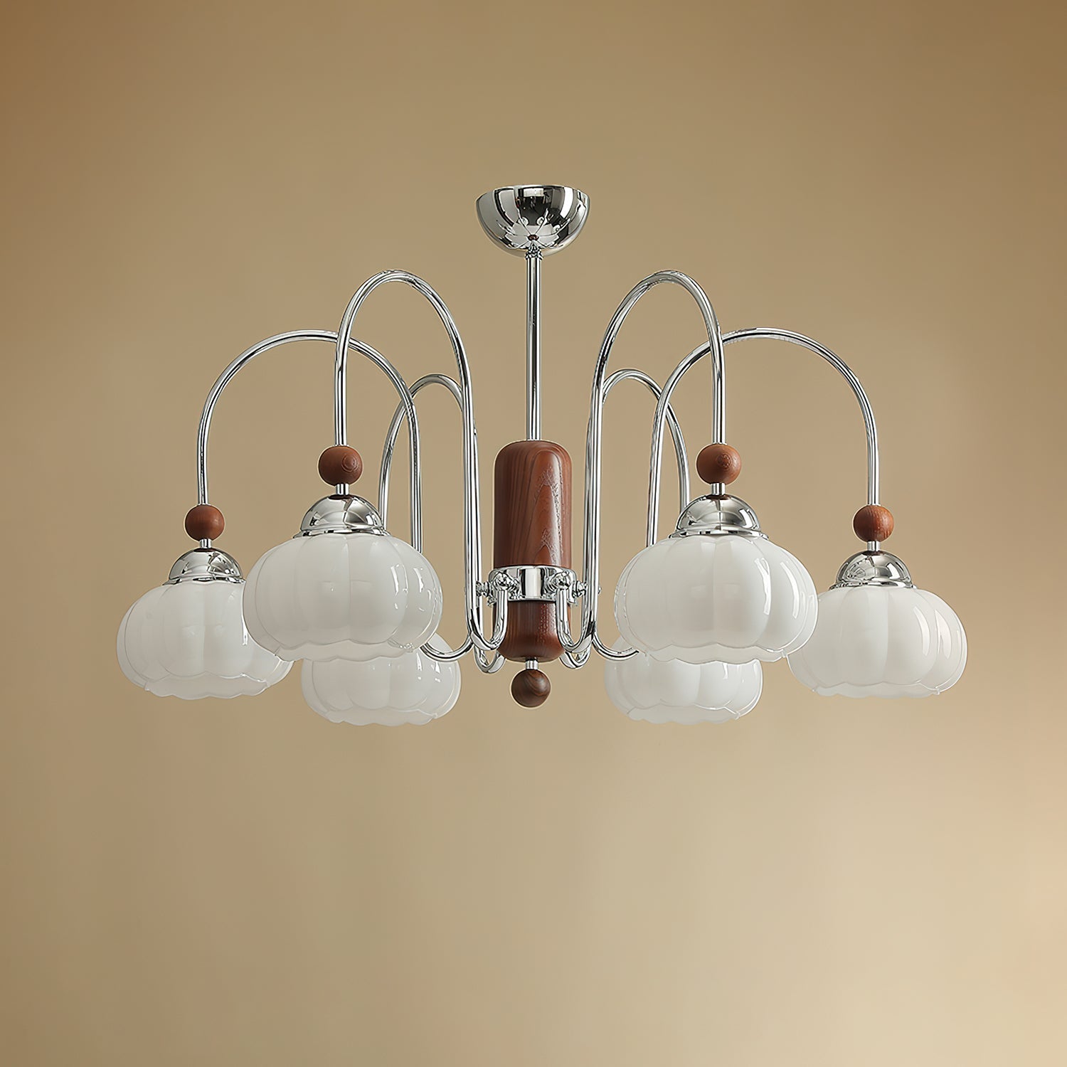 Pomona Lustre Élégant et Moderne en Verre