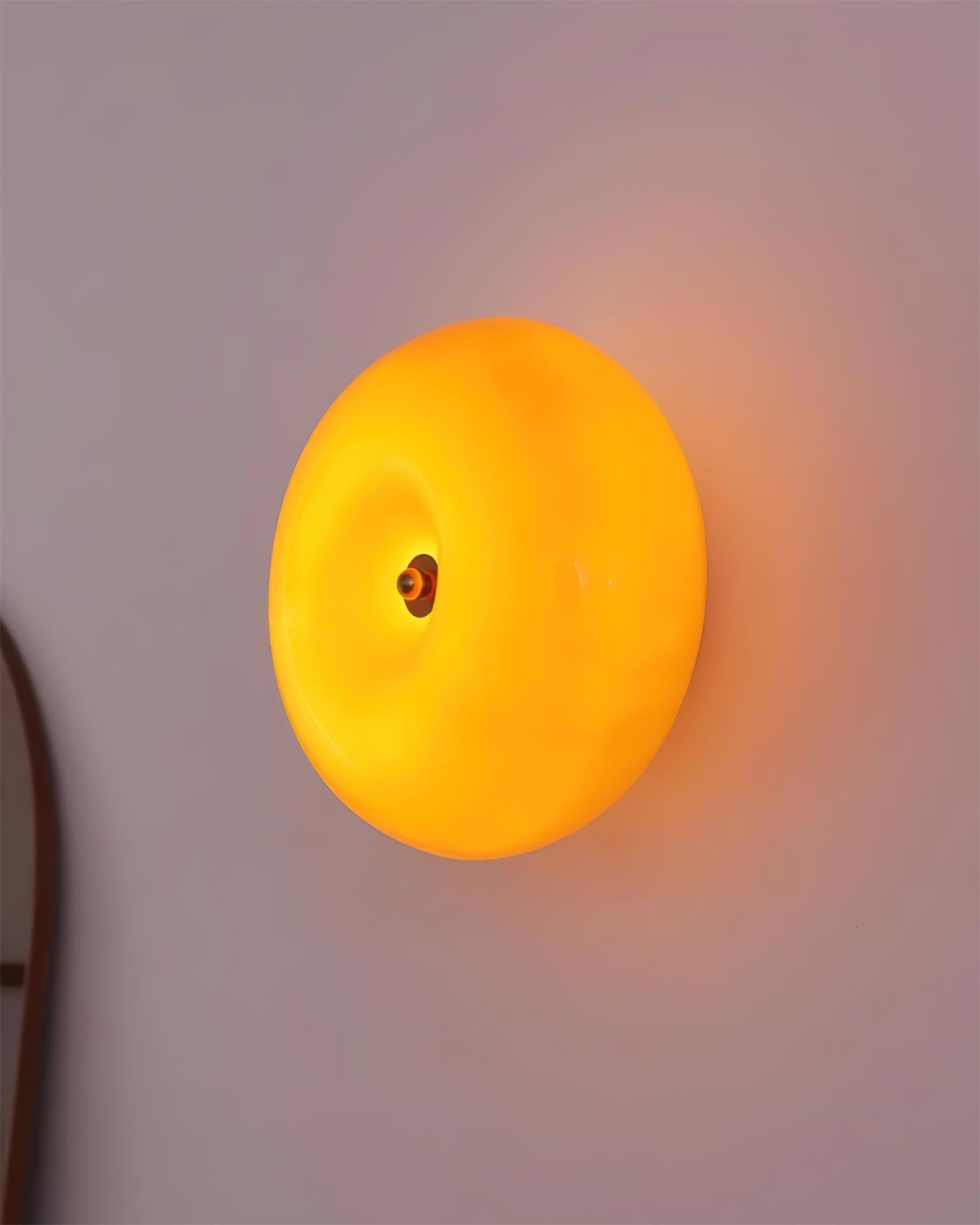 Popo Wall Lamp Glossy Doughnut Glass - Letslighting