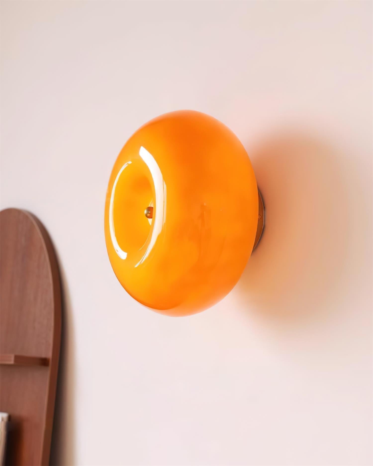 Popo Wall Lamp Glossy Doughnut Glass - Letslighting
