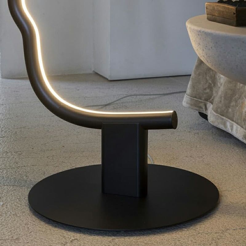 Ray Lampe sur pied Led visage de humain postmoderne pour la chambre