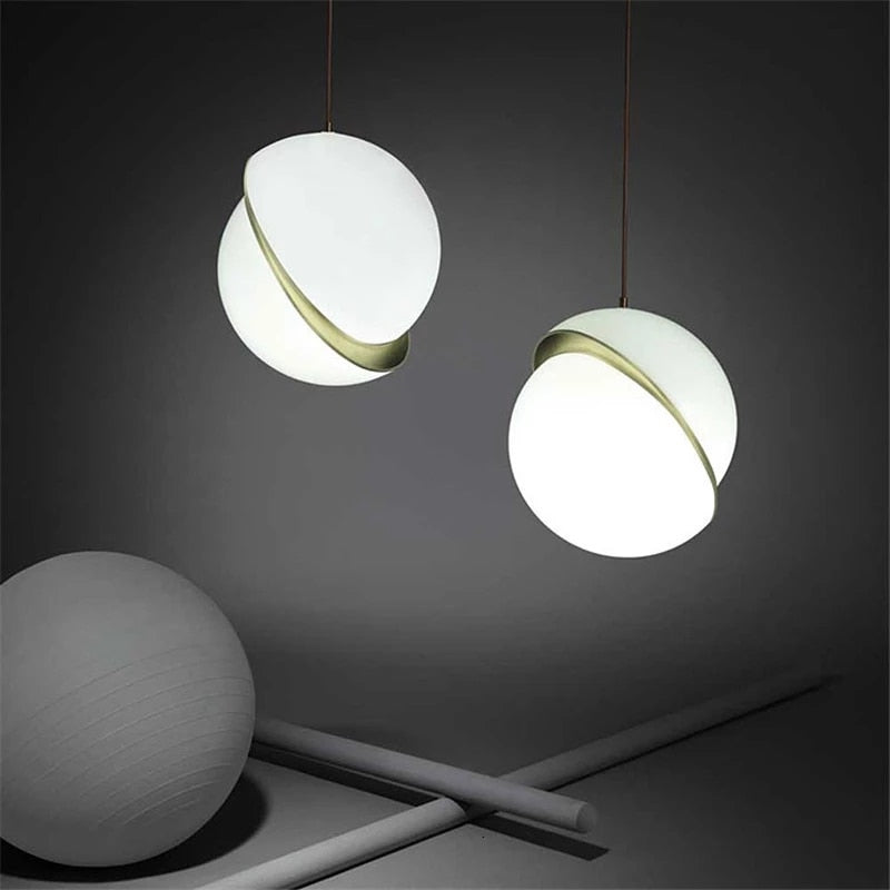 Luminaires suspension postmoderne Rond