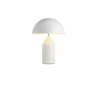 Mira Lampe de Table Champignon Minimaliste, Métal, Noir/Blanc/Or, Chambre
