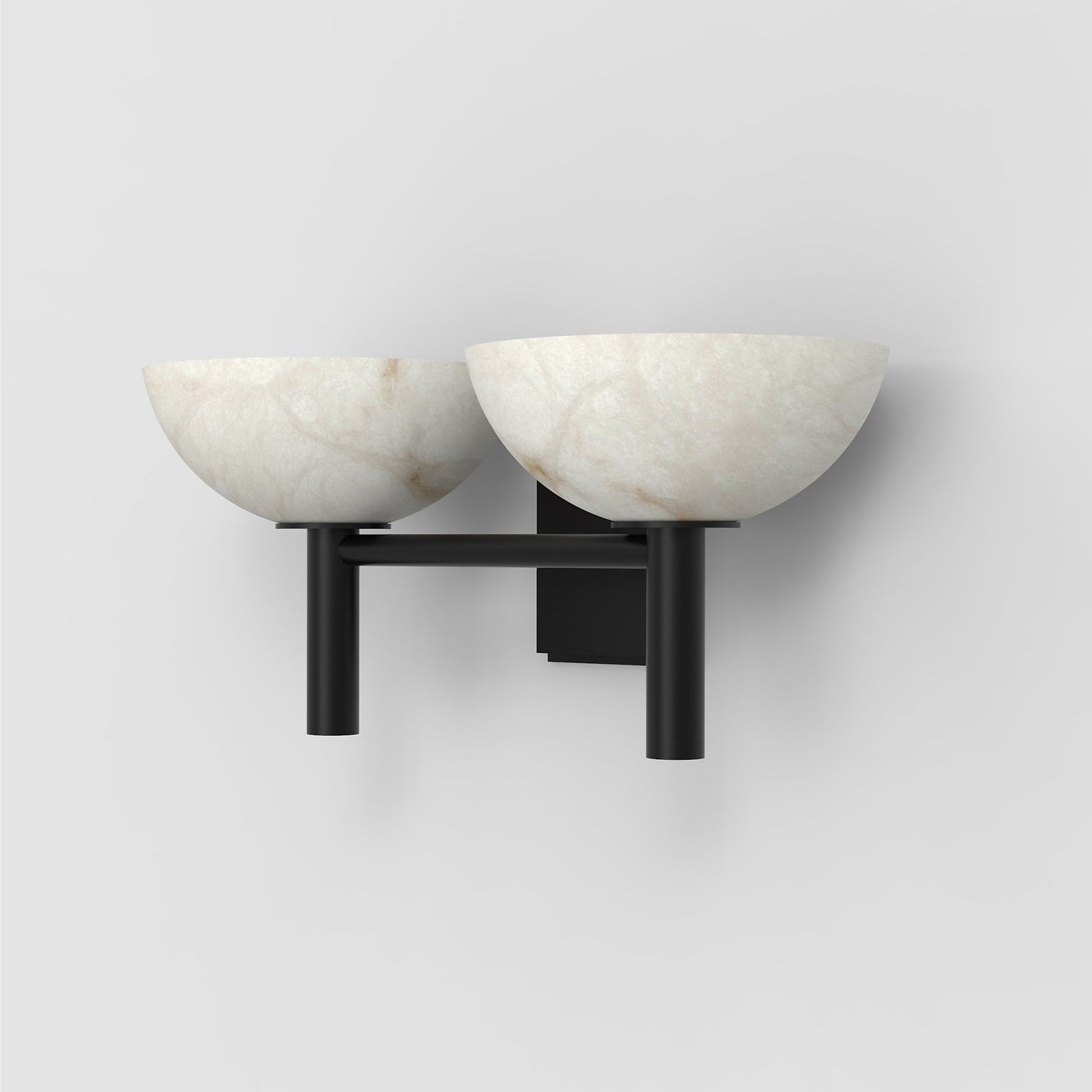 Weft Modern Minimalist Alabaster Metal Wall Lamp - Lamp Copper