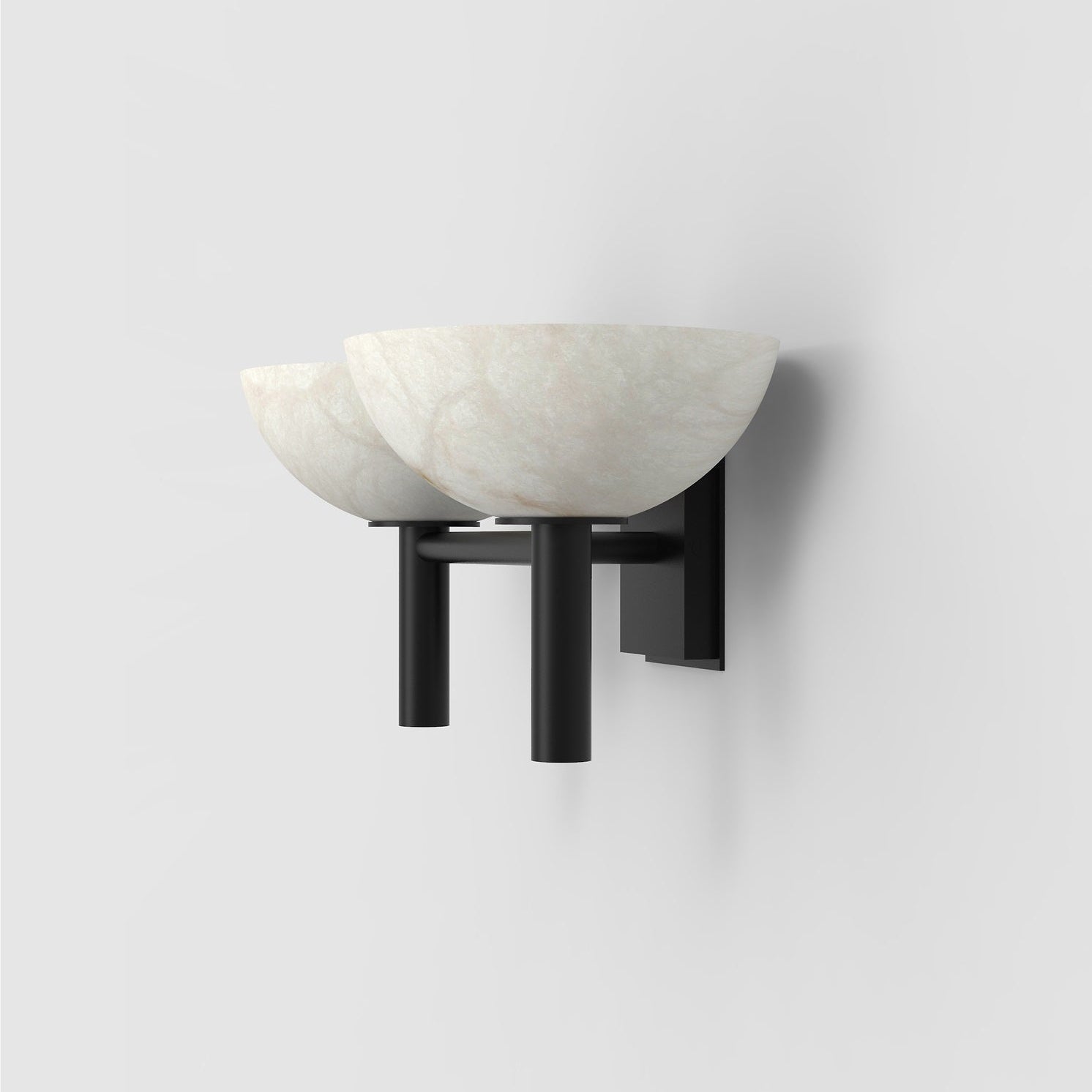 Weft Modern Minimalist Alabaster Metal Wall Lamp - Lamp Copper