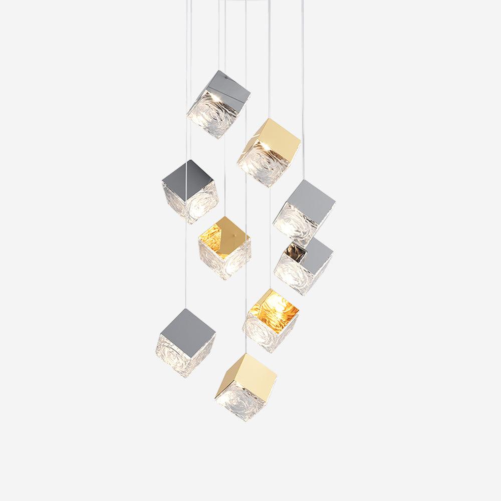 Arco Artistic Geometric Cube Chandelier - Letslighting