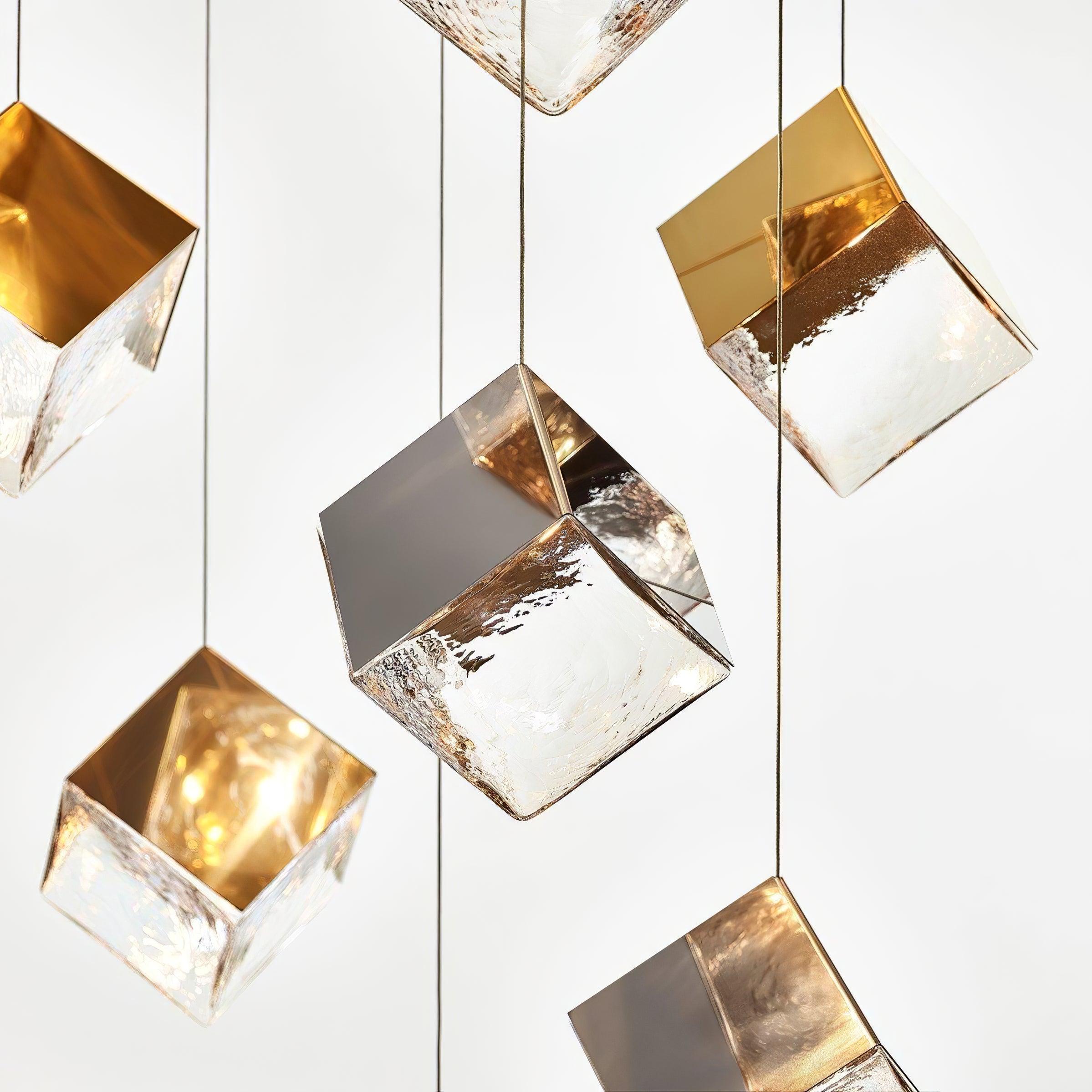 Arco Artistic Geometric Cube Chandelier - Letslighting
