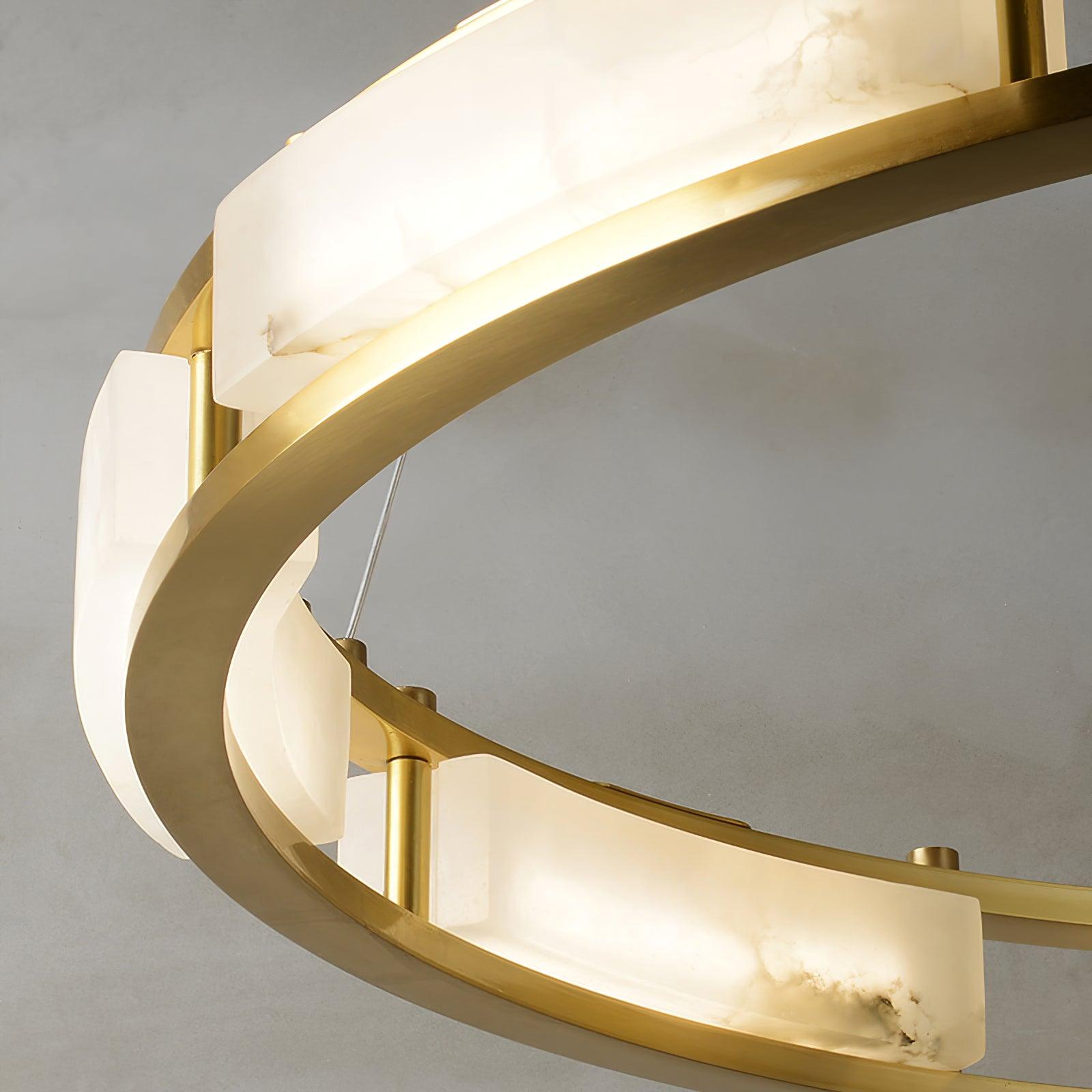 Symiria Luxury Alabaster Ring Pendant Light - Letslighting