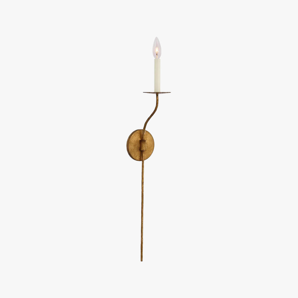 Epoch Vintage Candle Metal Wall Light Fixture Hallway Bedroom Bathroom
