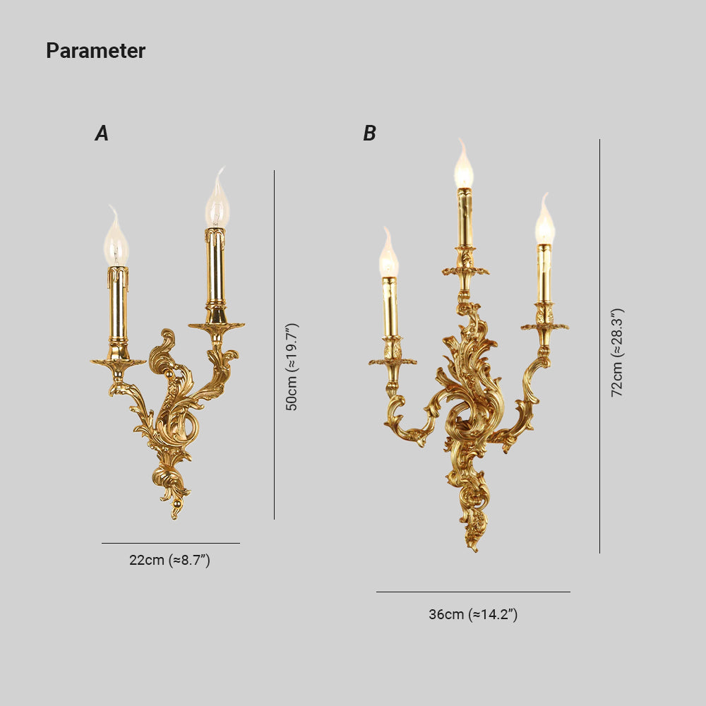 Epoch Vintage Palace Candle Wall Light Living Room Bedroom Bathroom