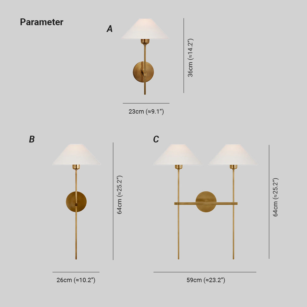 Epoch Vintage Classical Metal Wall Light Bathroom Bedroom Living Room