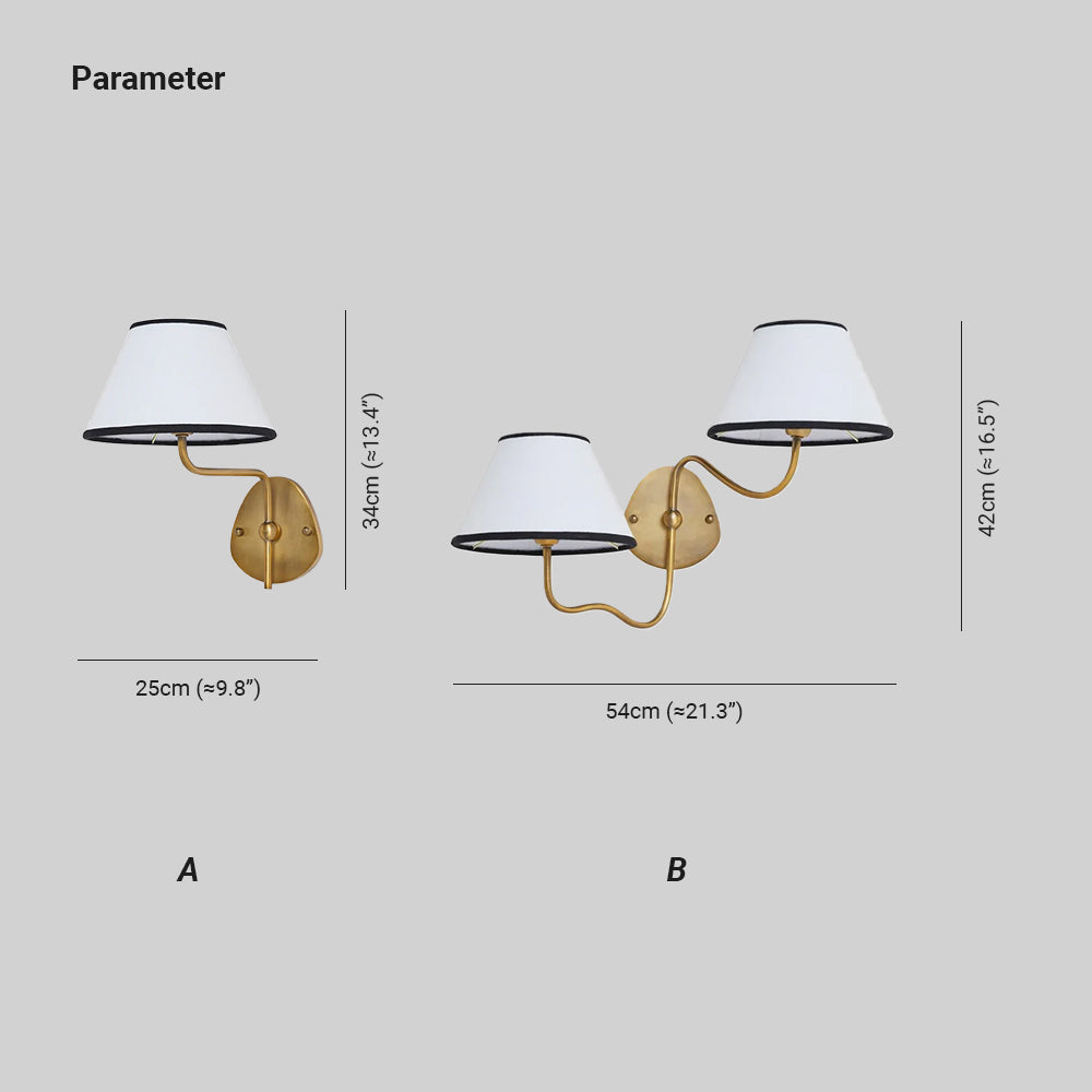 Epoch Vintage Classical Metal Wall Light Bedroom Living Room