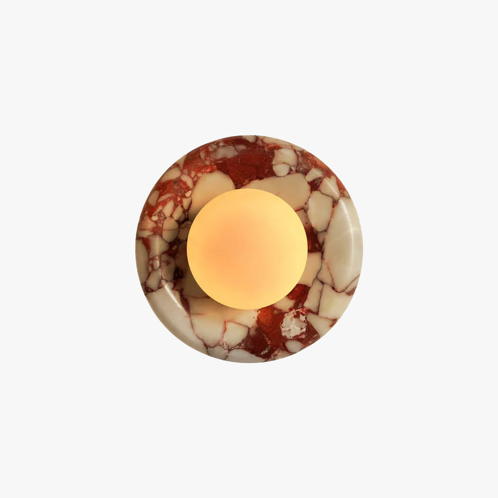 Aria Modern Round Marble Wall Light Shades Bedroom Living Room