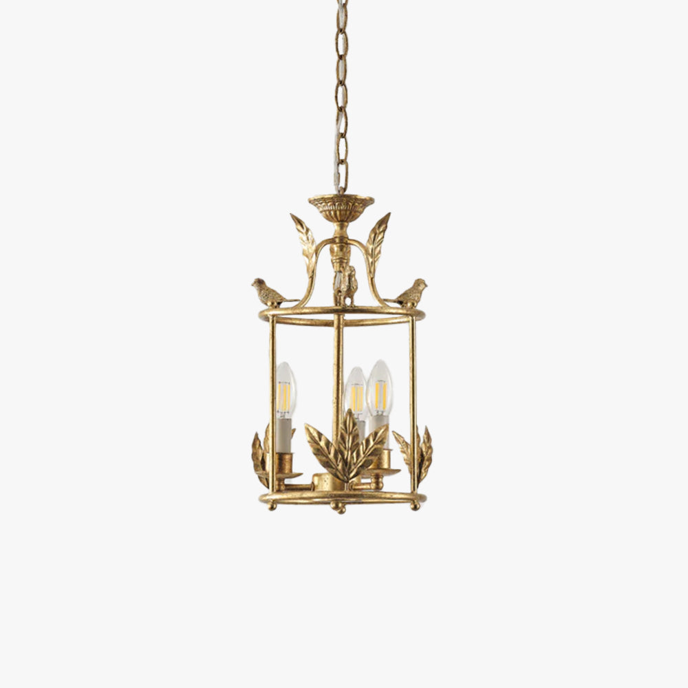 Silva Vintage Metal Bronze Gold Pendant Light Dining Room Bedroom