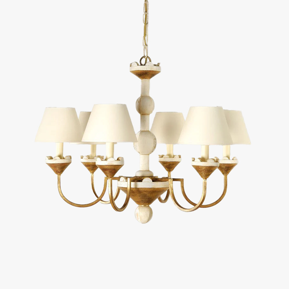 Silva Gorgeous Metal Wood Fabric Pendant Light Dining Room Bedroom