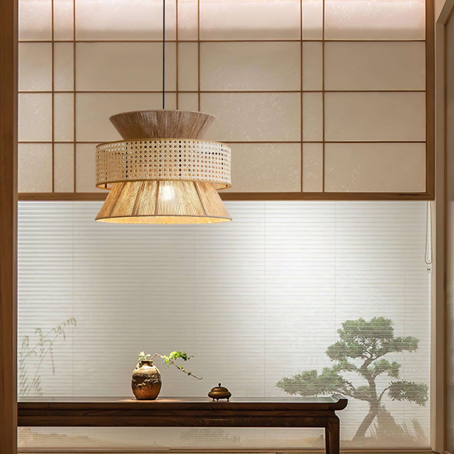 Aria Bohemian Bamboo Pendant Lamp - Blowlighting