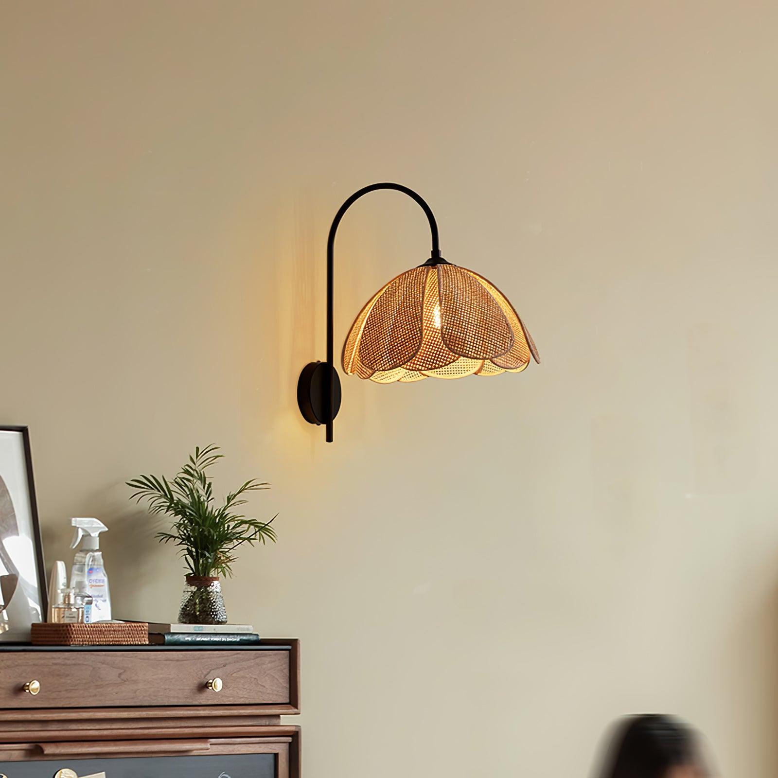 Rattan Petal Wall Lamp - Blowlighting