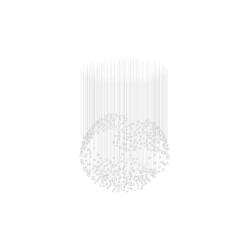 Raw Artistique Luxe Cristal Personnalisable Lustre