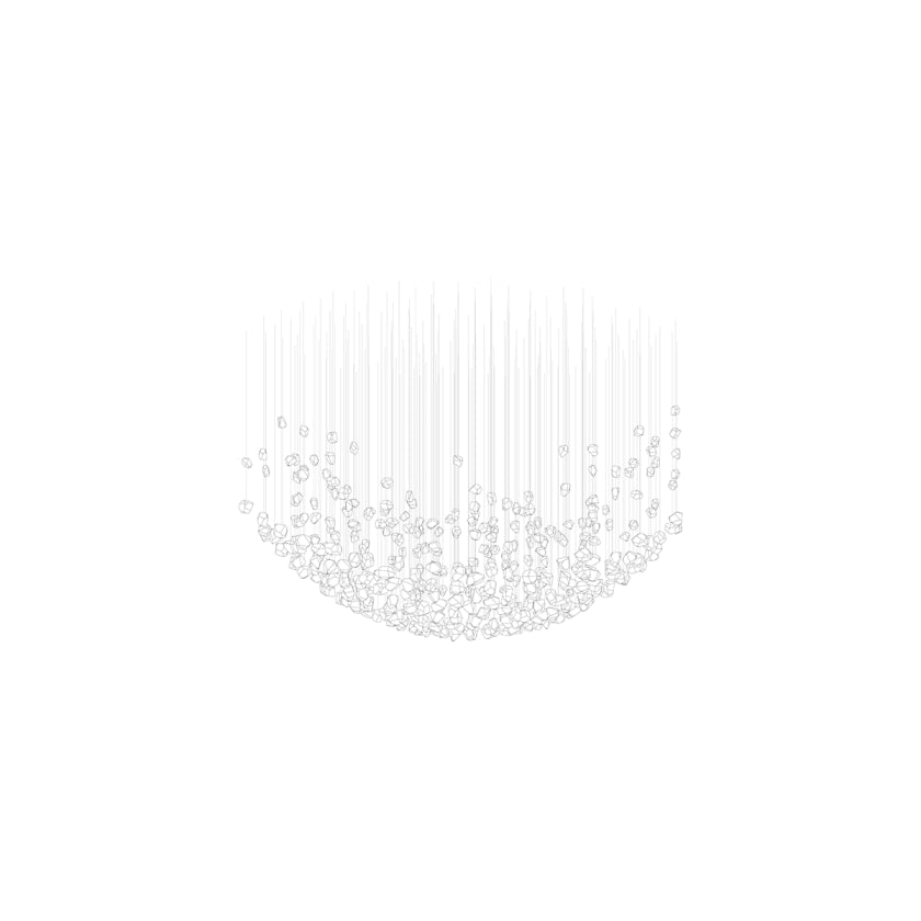 Raw Artistique Luxe Cristal Personnalisable Lustre