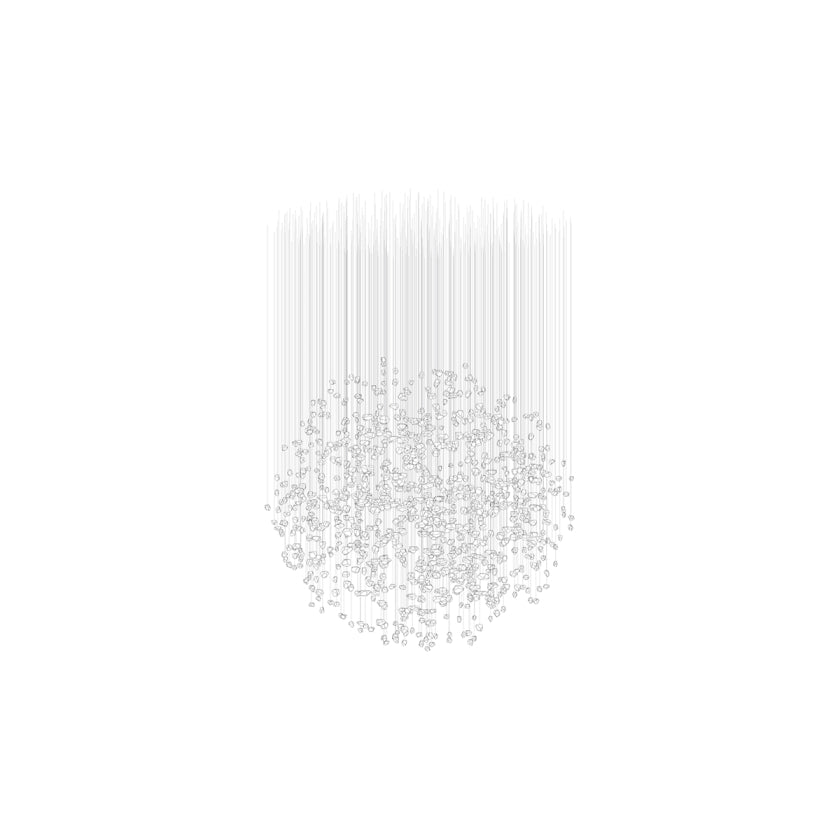 Raw Artistique Luxe Cristal Personnalisable Lustre