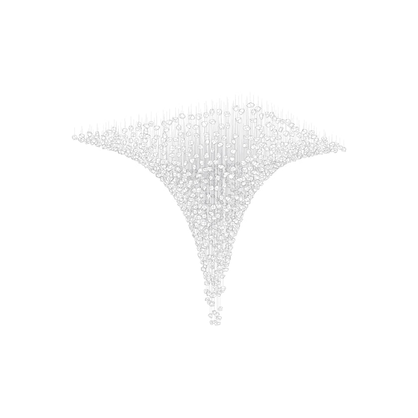 Raw Artistique Luxe Cristal Personnalisable Lustre