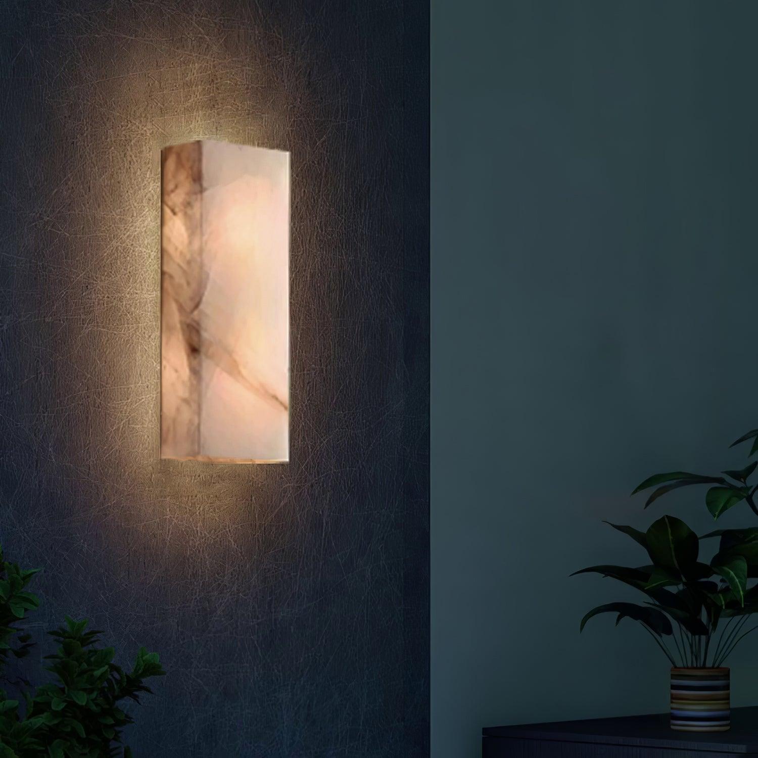 Orvian Minimalist Alabaster Outdoor Wall Light - Letslighting