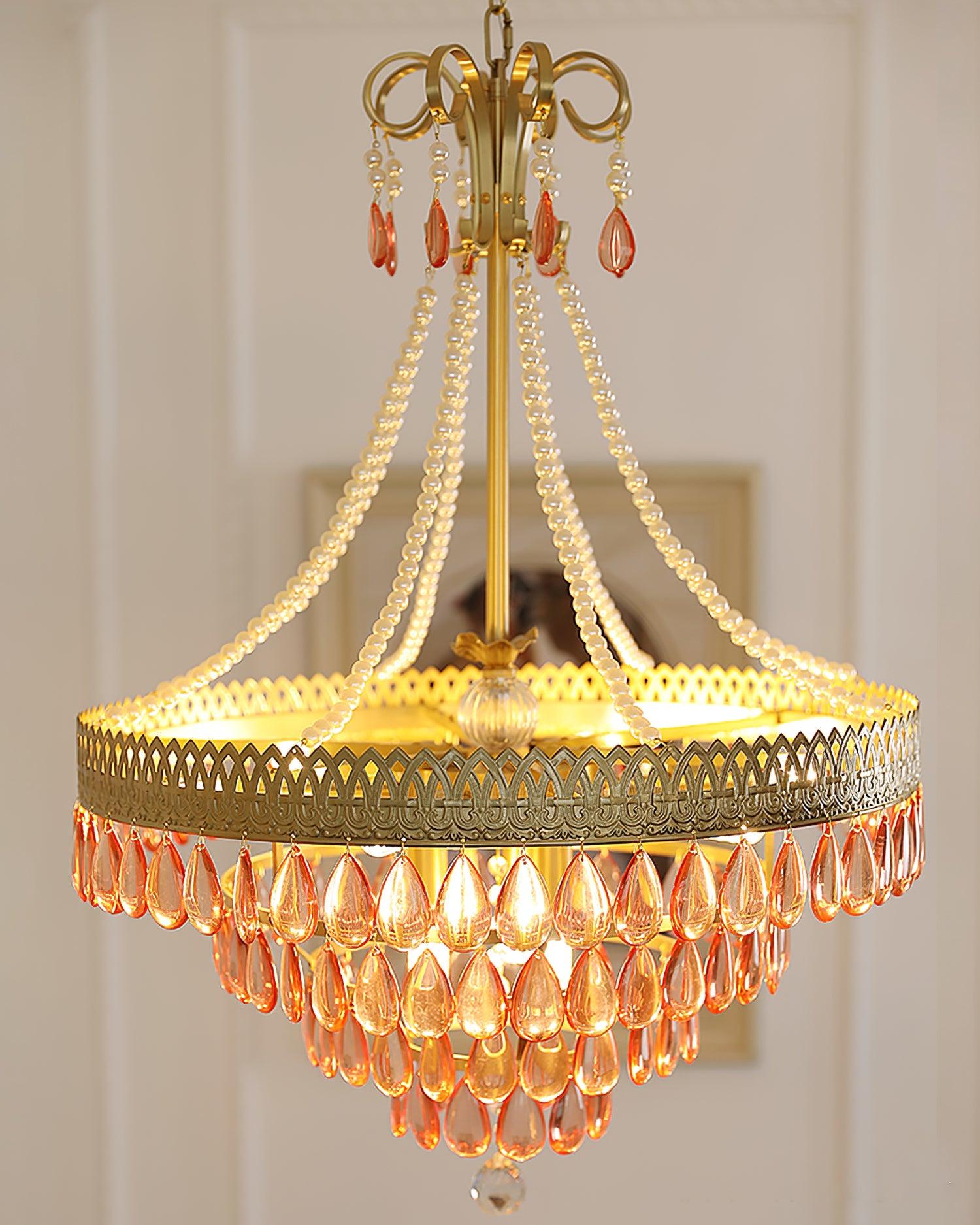 Virello Red Ruby Chandelier - Letslighting