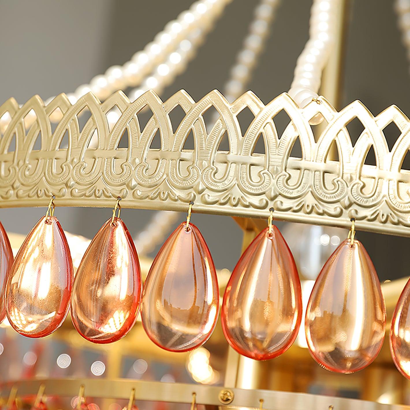 Virello Red Ruby Chandelier - Letslighting