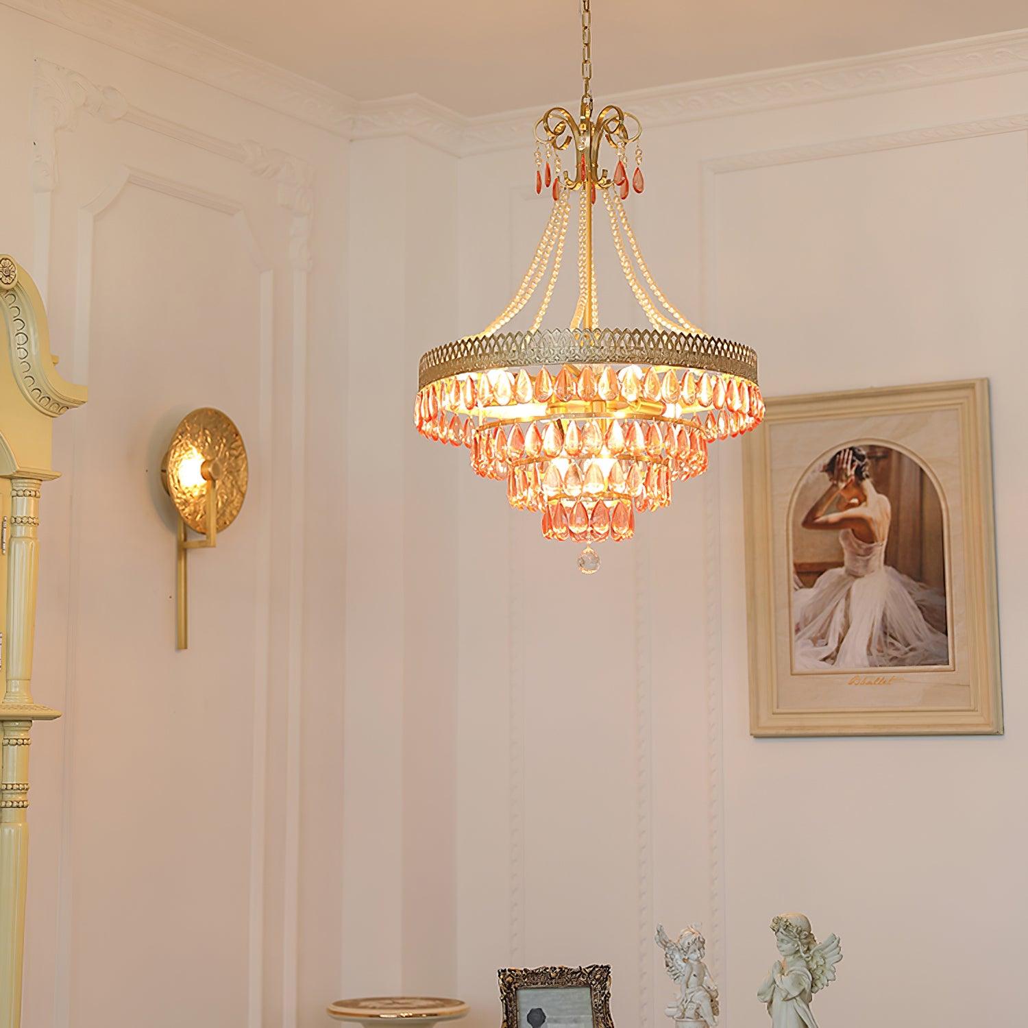 Virello Red Ruby Chandelier - Letslighting