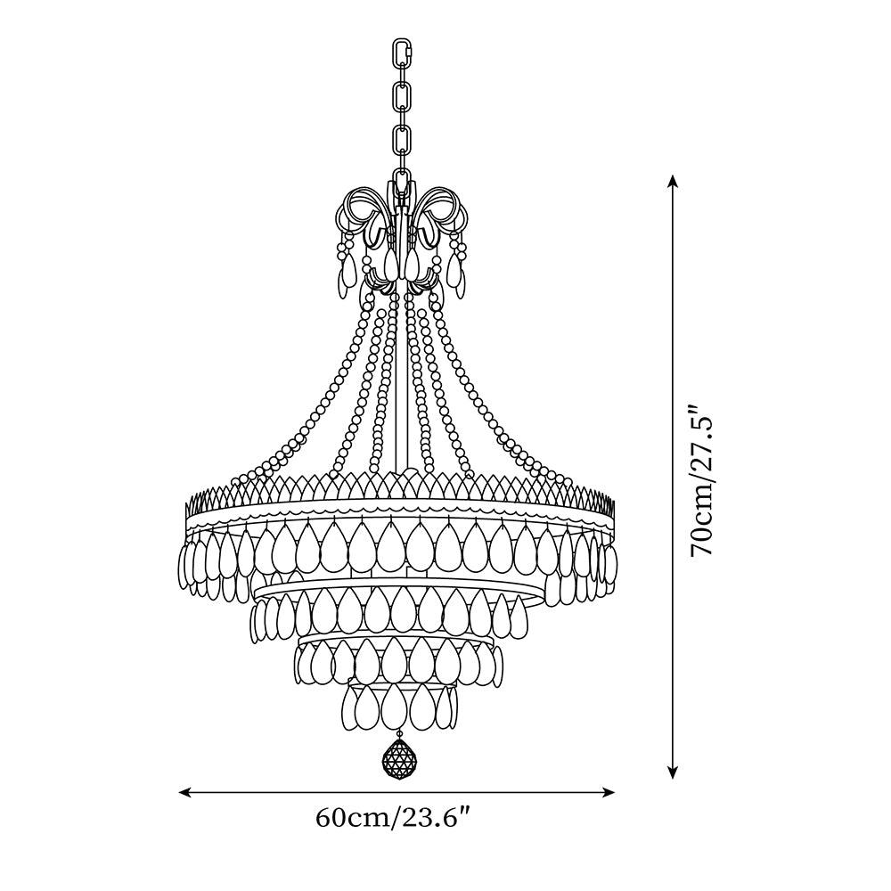 Virello Red Ruby Chandelier - Letslighting